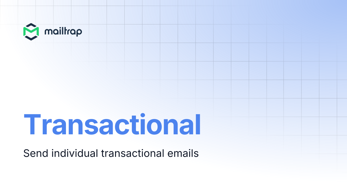 Transactional | API Docs | Mailtrap Help Center