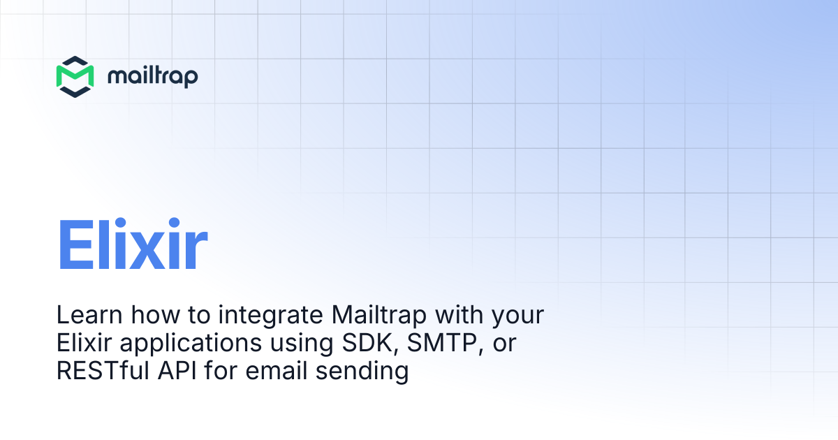 Elixir | Guides | Mailtrap Help Center