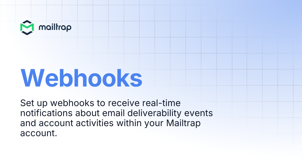 Webhooks | Mailtrap Help Center