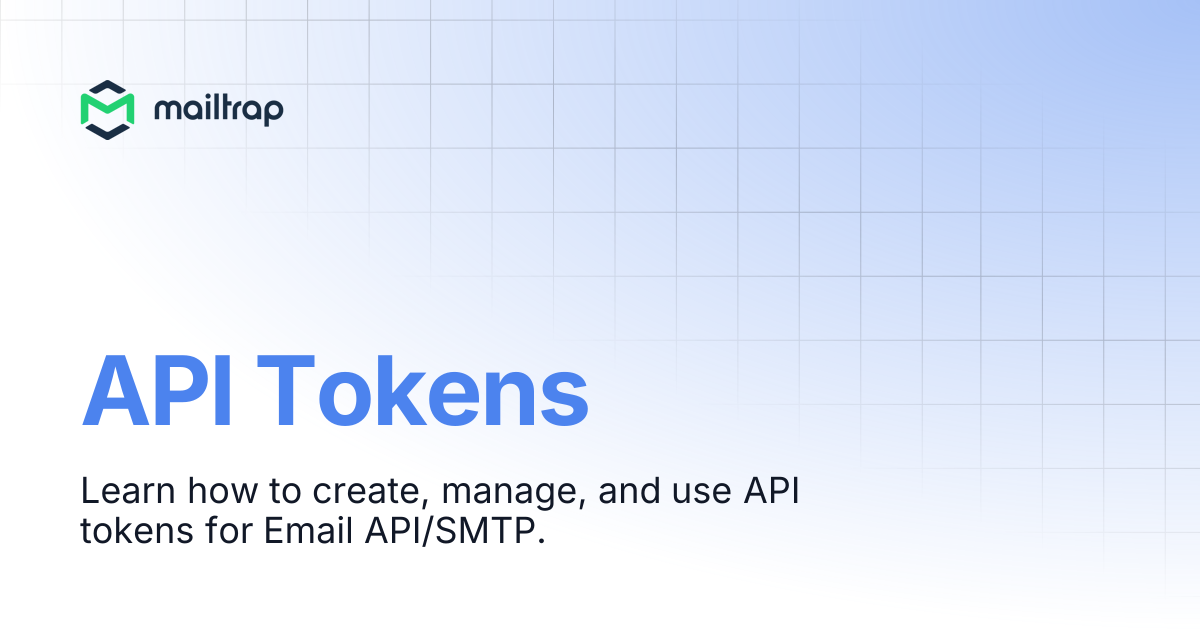API Tokens | Mailtrap Help Center