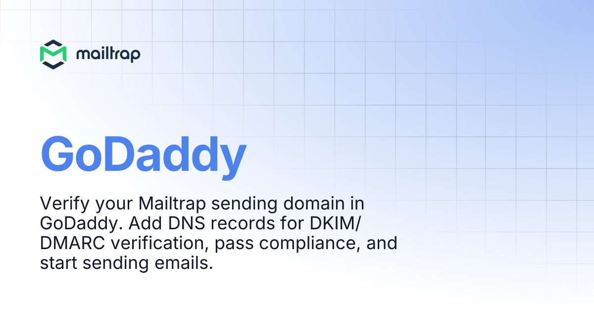 GoDaddy | Mailtrap Help Center